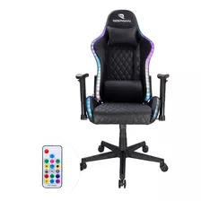 Silla Gamer Respawn 800 Pro Rgb Negra Ergonómica Reclinable Color Negro