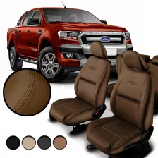 Capa De Banco Couro Específica Ford Ranger 2013 / 2017