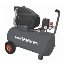 Compresor De Aire Eléctrico Portátil Gladiator Pro Ce 650/25 50l 2hp 220v Gris