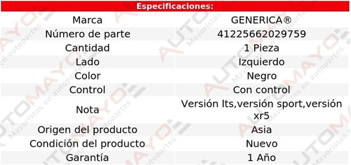 1 Espejo Izq C/control Generica Mercury Topaz 88-94 Foto 2