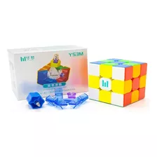 Cubo Mágico Profesional De 3 X 3 X 3 Pulgadas Maglev Huameng Ys3m, Estructura De Colores (sin Pegatinas)