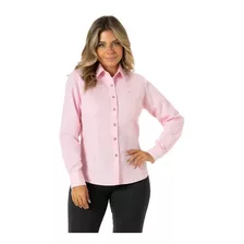 Camisa Feminina Rosa Claro Provence Premium Maravilhosa