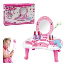 Brinquedo Kit Penteadeira Infantil + Acessórios Beleza 32 Cm