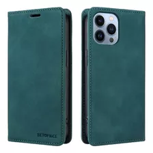 Funda Para iPhone 13 Pro Pu Cuero Protector Folio Wallet