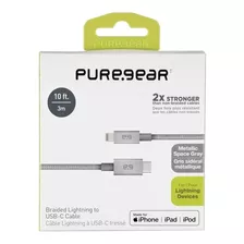 Puregear Cable 87w Mfi 3m Tipo C For iPhone 12 Pro Max Mini