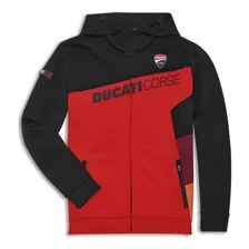 Sudadera Ducati Corse Sport Rojo/negro Con Gorro