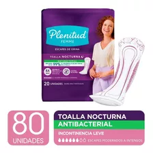 Plenitud Toalla Nocturna Femme X 20 Unidades Pack X 4