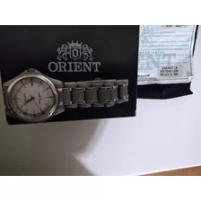 Relógio Orient Quartz Cinza Titânio Masculino (usado)