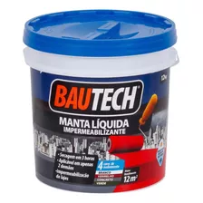 Manta Líquida Emborrachada Bautech 12kg Branca Cor Branco