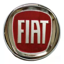 Logo Fiat Emblema 12cm Ancho Rojo Insignia Logotipo Adhesivo