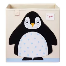 Cesto Organizador Quadrado Pinguim - 3 Sprouts