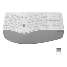 Teclado Delux Gm901d Inalámbrico/blanco