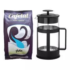 Pack Oferta Cafetera Francesa 600 Cc + Café Balanceado 250gr