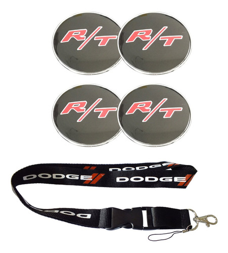 Foto de New 1pcs Dodge Keychain Lanyard Badge Holder + 4pcs Set...