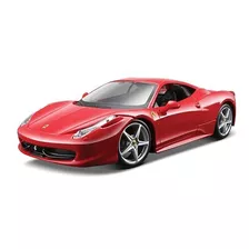 Auto Ferrari Italia 458 1:24 Kit De Montaje En Metal Maisto