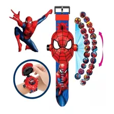 Hombre Araña Spiderman Reloj Proyector Juguetería Niños 