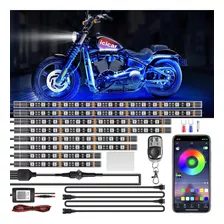 Luces Led Para Motocicleta, Control Remoto De Aplicacion Rgb