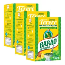 3 Erva Para Tereré Kit Premium Abacaxi E Hortelã Barão 500g