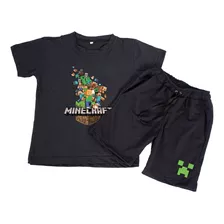 Conjunto Deportivo Para Niño/a Algodón Minecraft