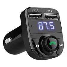 Transmisor Modular Fm Carro Bluetooth 5.0, 3.1 Amp, 2 Usb