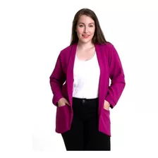 Blazer Crepe Sastrero S Al 4xl Tonos A Eleccion Envio Grati