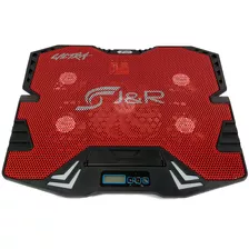 Base Refrigerante Gamer Ultra Cooler Led Con Pantalla Led J&r Brjr001