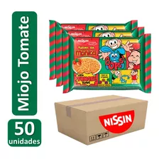 Miojo Turma Da Mônica Tomate Nissin Lamen Caixa Com 50 Un.