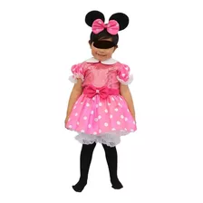 Disfraz Vestido Estilo Mimi Minnie Mouse Con Accesorios