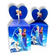 Caja Frozen Ana Y Elsa Cotillón Regalo Fiesta Caramelo Dulce