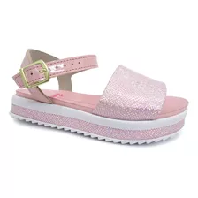 Sandalia Kids Menina 2305.1512 Molekinha (42) - Rosa Hologra