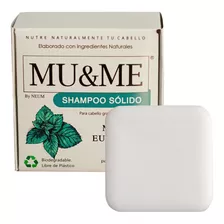 Shampoo Solido Mu&me Menta & Eucalipto Control Caspa 140gr