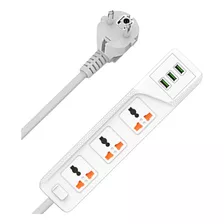 Alargue Zapatilla 1 Schuko A 3 Universal Y 3 Usb 4000w 2mts