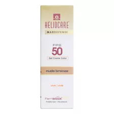 Protetor Solar Gel-creme Color Fps 50 Nude Bronze Heliocare Max Defense Caixa 50g