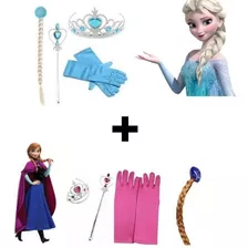 Kit 2 Fantasias Frozen Anna E Elsa Disney