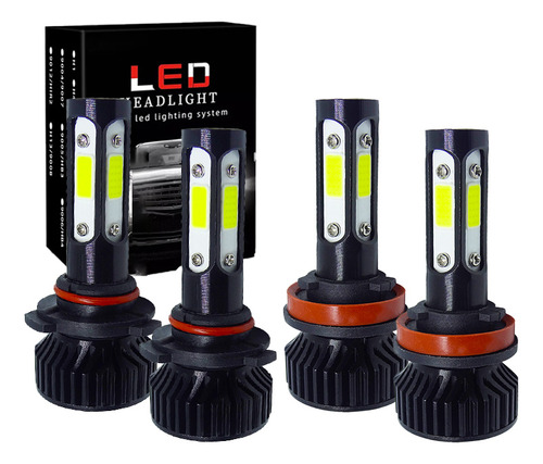 9005 H11 Kit De Focos Led De 4 Lados 6000 K 16000 Lm Para Fo Ford Expedition