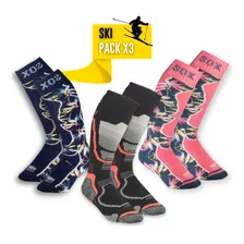 Pack X3 Medias Sox Ski Snowboard Tecnologia In-flex Frio