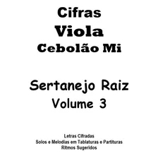 Caderno De Cifras Viola Caipira Sertanejo Raiz Volume 3