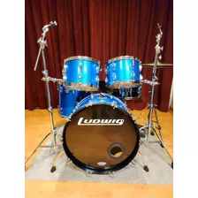 Bateria Ludwig Classic Maple Vintage Blue Sparkle 24