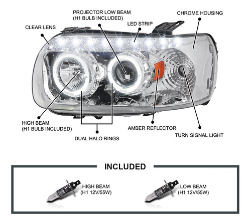 Par Faro Led Ford Escape Hybrid 2007 2.3l Foto 2