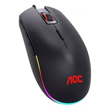 Mouse Gamer Com Fio Gm500 Usb Até 5.000dpi Aoc /com 8 Botoes