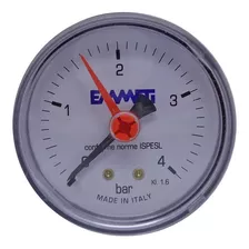 Manômetro Angular 63mm 0-4 Bar 1/4 Polegada - Emmeti