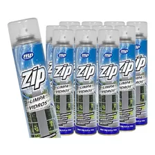 Kit 12 Limpa Vidros Espuma Spray Zip Eficaz Sem Manchas