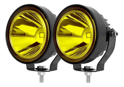 Par Faros Auxiliares De Redondos Led Niebla Jeep Wrangler Jk Foto 10