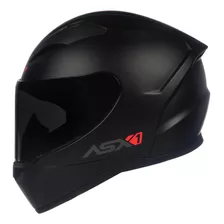 Capacete Para Moto Fechado Asx City Preto Fosco Tamanho Pp 