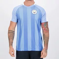 Camiseta Manchester City Stripes