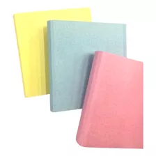 Carpeta 3 Anillos Nº3 Escolar 3x40 Tonos Pastel Laminadas