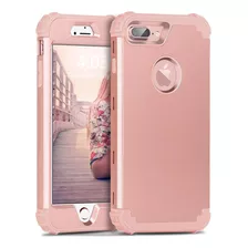 Funda iPhone 8 Plus/7 Plus Bentoben Schockproof Rose Gold