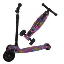 Scooter Grafito Musical Full Luces Para Niños 