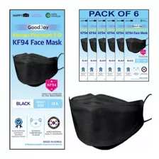 Happy Life Premium 3d Black Kf94 Face Mask Good Day P...