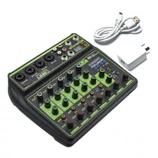 Consola Mixer Pro Bass Studio Link 8 Placa Sonido Usb Bt